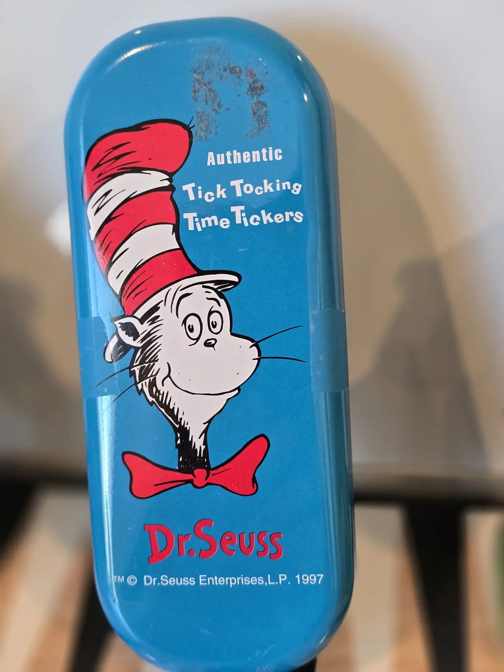 Vintage Dr. Seuss Gold Tone Watch with Red, Cream, Yellow and Green Accents